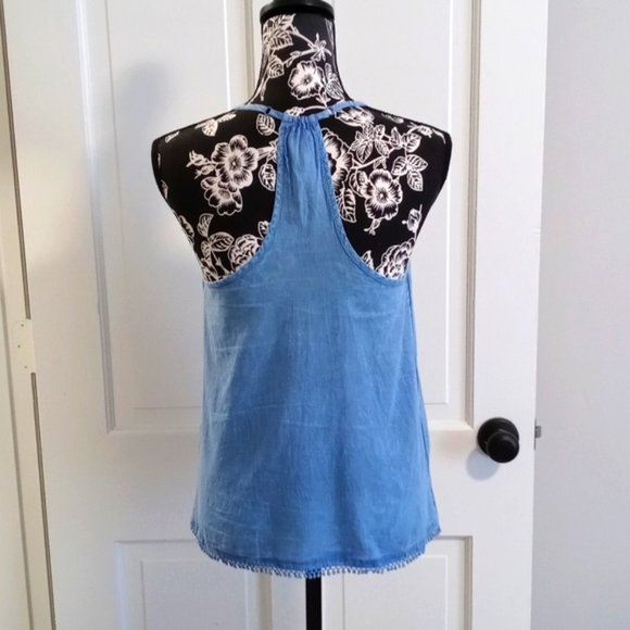 💙Lilka (Anthropologie)💙 - Chambray Parker Swing Tank - Picture 2 of 10